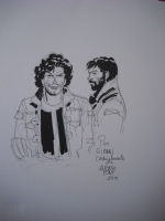 Clarke and Kubrick - Alfonso Font Comic Art
